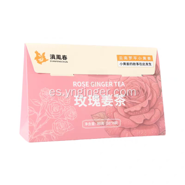 Té de jengibre rosa